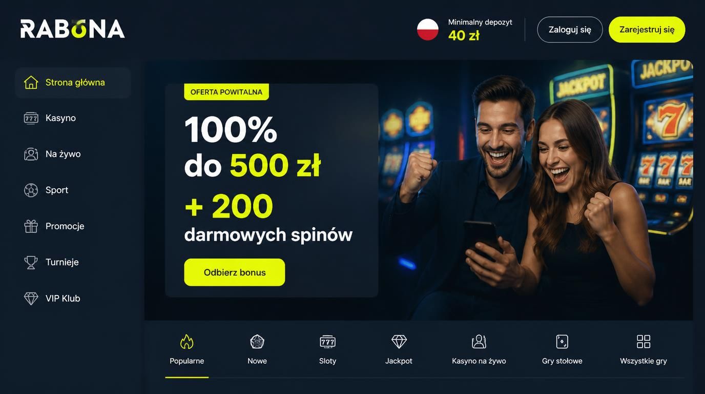 Grafika przedstawia ofertę powitalną i promocję dla graczy z Polski